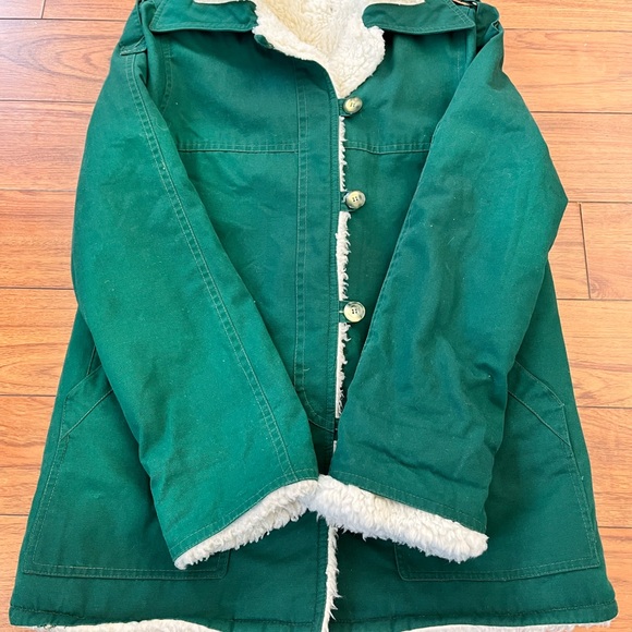Amazing vintage Green Sherpa-Lined Jacket. Made in Canada - Picture 6 of 15